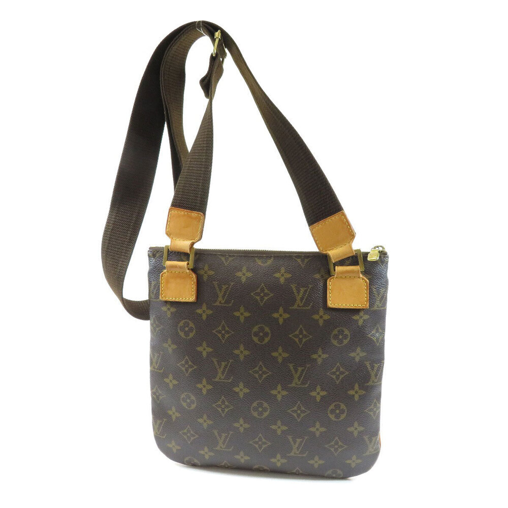 Louis Vuitton Monogram Pochette Bag Canvas Shoulder Bosfour Brown